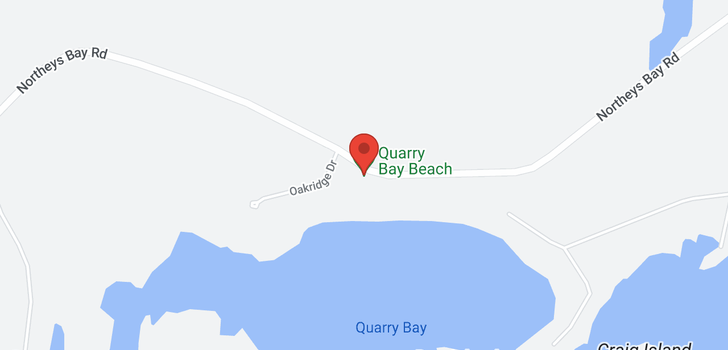 map of 2250 NORTHEY'S BAY ROAD